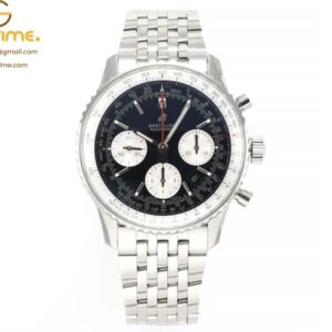 Navitimer Chronograph SS/SS Blk/Wht BLS V2 A7750 Mod