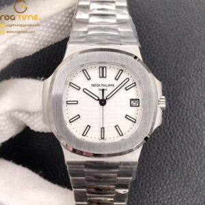 Nautilus 5711/1A 3KF 1:1 Best Edition White Textured Dial on SS Bracelet A324 Super Clone