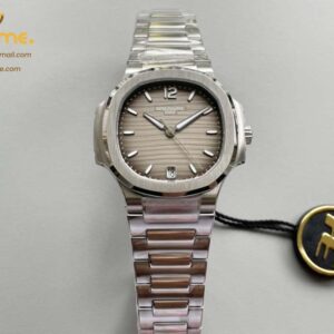 Nautilus 7118 Ladies 3KF 1:1 Best Edition Gray Dial on SS Bracelet A324 Super Clone