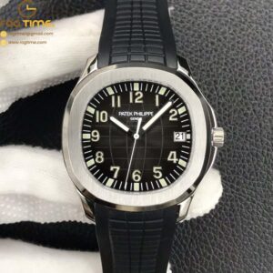 Aquanaut 5167 SS 3KF Best Edition Gray Dial on Black Rubber Strap A324 Super Clone V2