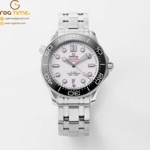 Seamaster Diver 300M SS JVSF 1:1 Best Edition Black Bezel White Dial on SS Bracelet A8800