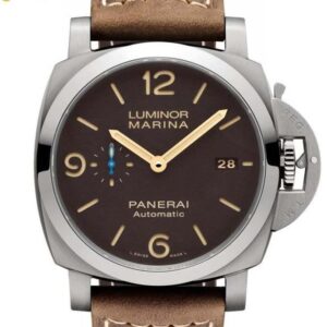 PAM1351 TTF 1:1 Best Edition Black Dial on Leather Strap P9010
