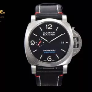PAM732 TTF 1:1 Best Edition Black Dial on Black Leather Strap P9010