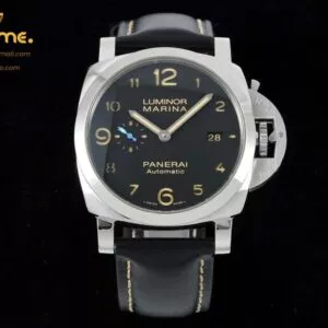 PAM1359 Luminor Marina 44mm TTF 1:1 Best Edition Black Dial on Black Leather Strap P9010