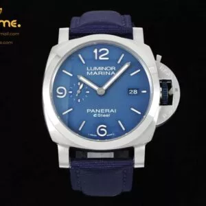 PAM1157  Luminor Marina 44mm TTF 1:1 Best Edition Blue Dial on Blue Nylon Strap A9010