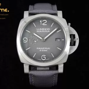 PAM1358 TTF 44mm Luminor Marina Auto1:1 Best Edition Grey Dial on Grey Nylon Strap P9010