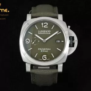 PAM1356 TTF 44mm Luminor Marina Auto1:1 Best Edition Green Dial on Green Nylon Strap P9010