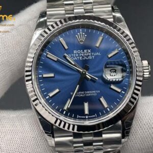 DateJust 36 126234 904L SS VSF 1:1 Best Edition Fluted Bezel Blue Dial on Jubilee Bracelet VS3235