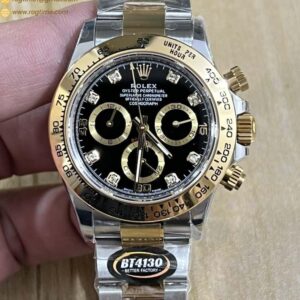 Daytona 116503 BTF 1:1 Best Edition 904L Black Diamond Dial on SS/YG Bracelet SA4130