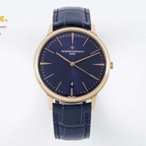 Patrimony Date RG PPF 1:1 Best Edition Blue Dial on Blue Leather Strap MIYOTA 9015