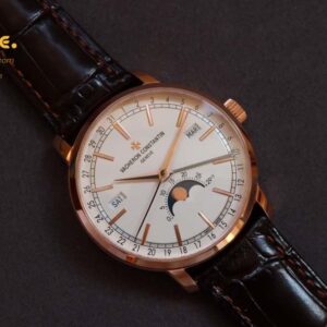 Traditionnelle 4010T RG MXF Best Edition White Dial on Brown leather strap A2460QCL