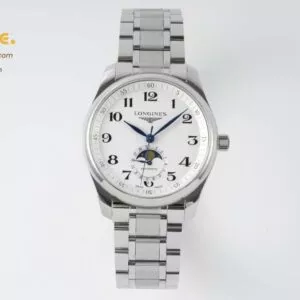 Master Moonphase SS APSF 1:1 Best Edition White Numeral Dial on SS Bracelet AL899
