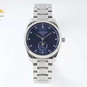 Master Moonphase SS APSF 1:1 Best Edition Blue Diamonds Dial on SS Bracelet AL899