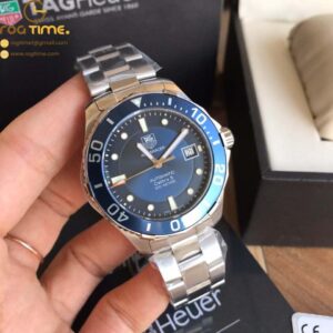 Original Factory Tag Heuer - Aquaracer Caliber 5 41mm SS/SS Blue SW200