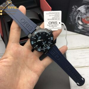 Original Factory ORIS Aquis Blue/Black Rubber Swiss Movement