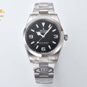 Explorer I 124270 36mm SS/SS Clean 1:1 Best Edition 904L Steel Black Dial VR3230
