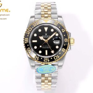 GMT Master II 126713 SS Clean 1:1 Best Edition Black Dial on YG/SS Jubilee Bracelet DD3285