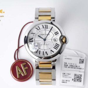 Cartier – Balon Bleu De Cartier 42mm YG/SS White Dial AF A2824