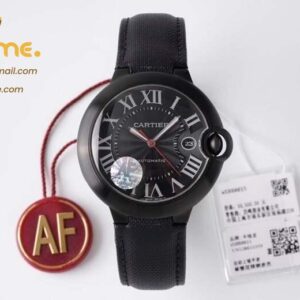 Cartier – Balon Bleu De Cartier 42mm DLC/LE Black Dial AF A2824