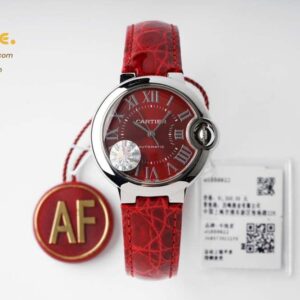 Cartier – Balon Bleu De Cartier 33mm SS/LE Red Dial AF NH05