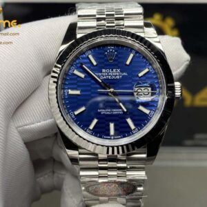 DateJust 41MM 126334 SS Clean 1:1 Best Edition Blue Fluted Dial on SS Jubilee Bracelet VR3235