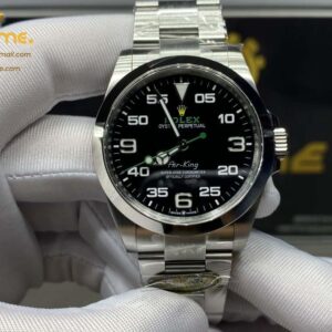 Air-King 126900 40mm SS Clean 1:1 Best Edition Black Dial on SS Bracelet VR3230