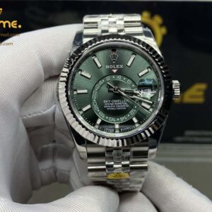 Sky-Dweller 326934 904L SS ZF 1:1 Best Edition Green Dial on SS Bracelet Asian 2824