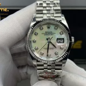 DateJust 36mm 126234 Clean 1:1 Best Edition 904L Steel MOP Diamond Dial on Jubilee Bracelet VR3235