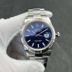 Datejust 126334 41mm Oys SS/SS Blue Textured/Stk VSF V2 DD3235