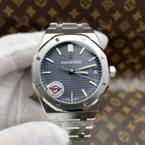 Royal Oak 41mm 15500 SS/SS Blue/Stk APSF SA4302 Super Clone (Free Sprung)
