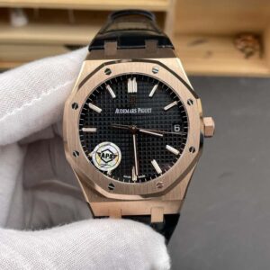 Royal Oak 41mm 15500 RG/LE Black/Stk APSF SA4302 Super Clone