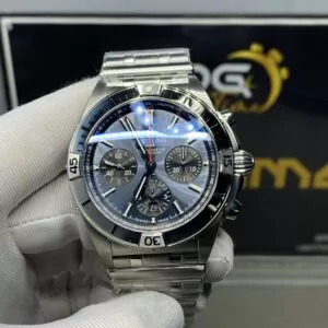 Chronomat B01 42mm SS TF 1:1 Best Edition Blue Dial on SS Bracelet A7750 V2