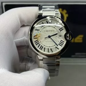 Ballon Bleu De Cartier 42mm SS/SS White Dial AF A2824