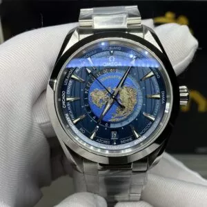 Aqua Terra Worldtimer VSF 1:1 Best Edition Blue Dial on SS Bracelet A8938 Super Clone