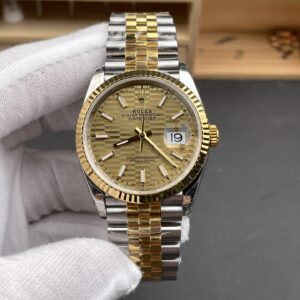Datejust 126233 36mm Jub YG/SS Textured Gold/Stk VSF DD3235