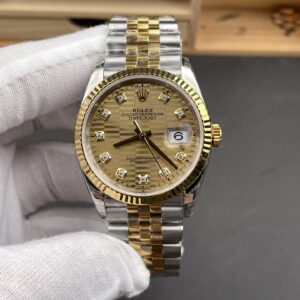 Datejust 126233 36mm Jub YG/SS Textured Gold/Dia VSF DD3235