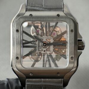 Santos De Cartier 40mm SS/LE Skeleton Dial RICHF V2 9611MC Super Clone