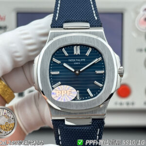 Nautilus 5810 41mm 50th Blue/Dia Dial on Blue Composite Strap PPF A240